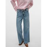 Vmremy - Mid Rise Straight Fit Jeans - Stonewash - Wide Fit