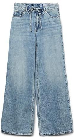 Vmremy - Mid Rise Straight Fit Jeans - Stonewash - Wide Fit