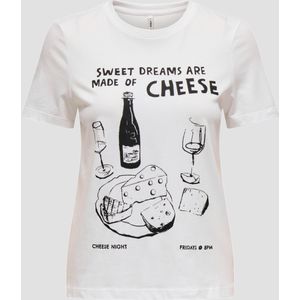 Onlpenny Life Reg S/S Food Top Box JRS, wit (bright white), M