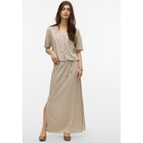 VERO MODA - VMJESMILO - Blouse - Lichtgrijs/Zwart - Klassieke Blouse