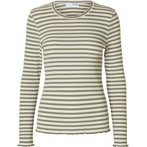 Selected - Anna T-shirt - Met Lange Mouwen - Zwart - Katoen