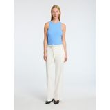 Tanktop - Ronde Hals - Korte Mouwen - Zwart - 95% Biologisch Katoen