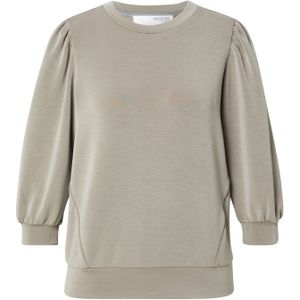 SELECTED FEMME Slftenny 3/4 Sweatshirt Top Noos Slftenny Noos Sweatshirt 3/4 Dames, Vetiver