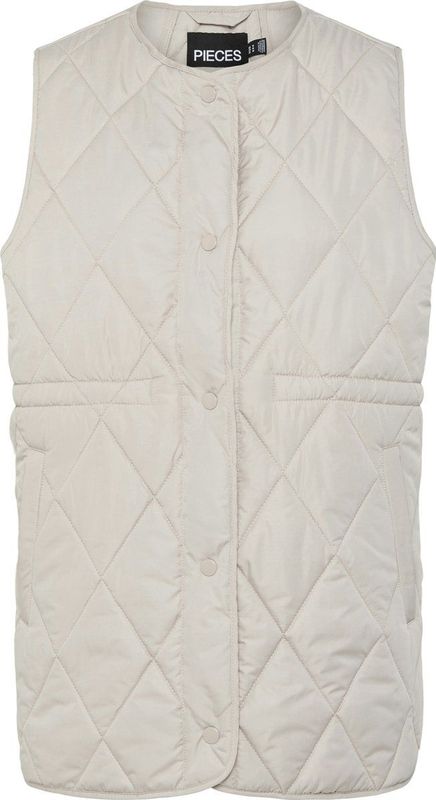 PIECES - PCSTELLA - Bodywarmer - Zilvergrijs