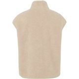 Pieces - Pcsadia Teddyjas - Silver Gray - Mouwloos - Ritssluiting