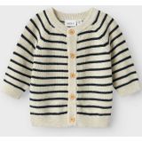 Name It - NbmMast - Cardigan - Gebreid - Peyote Melange met Strepen