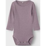 Name It - NbfKab - Romper - Elderberry/Melange - Katoen