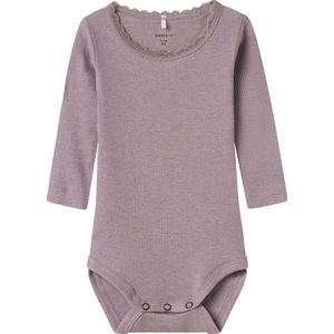 Name It - NbfKab - Romper - Elderberry/Melange - Katoen