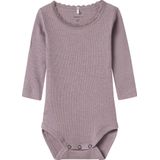 Name It - NbfKab - Romper - Elderberry/Melange - Katoen