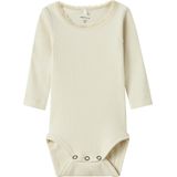 Lange Mouwen Rib Romper - Body - Kleur - Materiaal