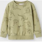 Sweatshirt - Herhaling van Print - Ronde Hals - Lange Mouwen - Regular Fit