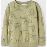 Sweatshirt - Herhaling van Print - Ronde Hals - Lange Mouwen - Regular Fit