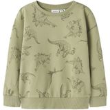 Sweatshirt - Herhaling van Print - Ronde Hals - Lange Mouwen - Regular Fit