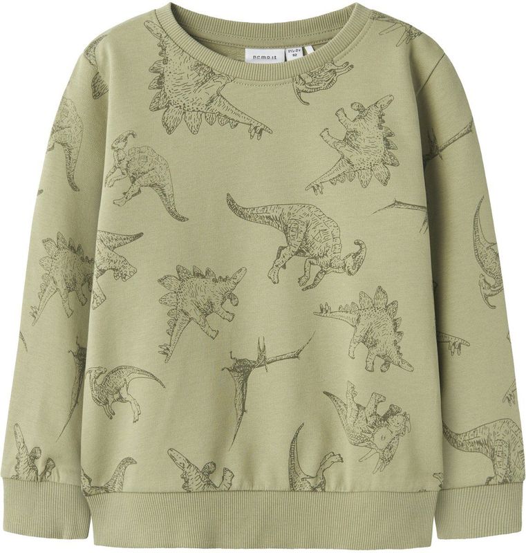 Sweatshirt - Herhaling van Print - Ronde Hals - Lange Mouwen - Regular Fit