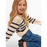 Vero Moda Girl - VmSaba - Blouse - Birch/Navy Blazer - Gebreid