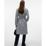 Mantel - Lang - Zwart - 50% Polyester, 50% Gerecycled Polyester