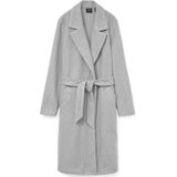 Mantel - Lang - Zwart - 50% Polyester, 50% Gerecycled Polyester