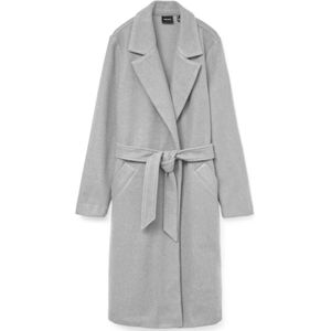 Mantel - Lang - Zwart - 50% Polyester, 50% Gerecycled Polyester