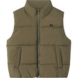 Name It Gewatteerd Vest - NkmMaket - Dusty Olive - Name It - 6 jaar (116) - Donsvest