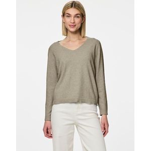 pieces - PCBREE LS V-NECK KNIT NOOS BC - Trui - Crockery - V-hals