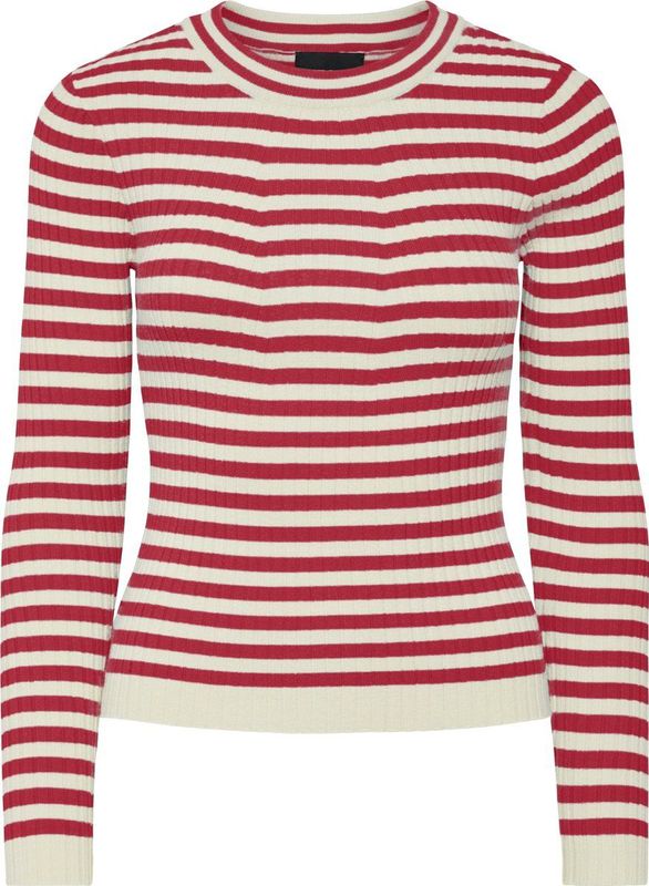 Pieces Trui Pccrista Ls O-neck Knit Noos Bc 17115047 Lollipop/birch Dames