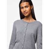 Vest - Mélange - Knitwear - Lange Mouwen - Ronde Hals