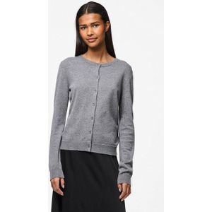 Vest - Mélange - Knitwear - Lange Mouwen - Ronde Hals