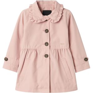 Name it Nmfmadelin Noos Mini Trenchcoat voor meisjes, Pale Mauve, numeric_98, Mauve mes.