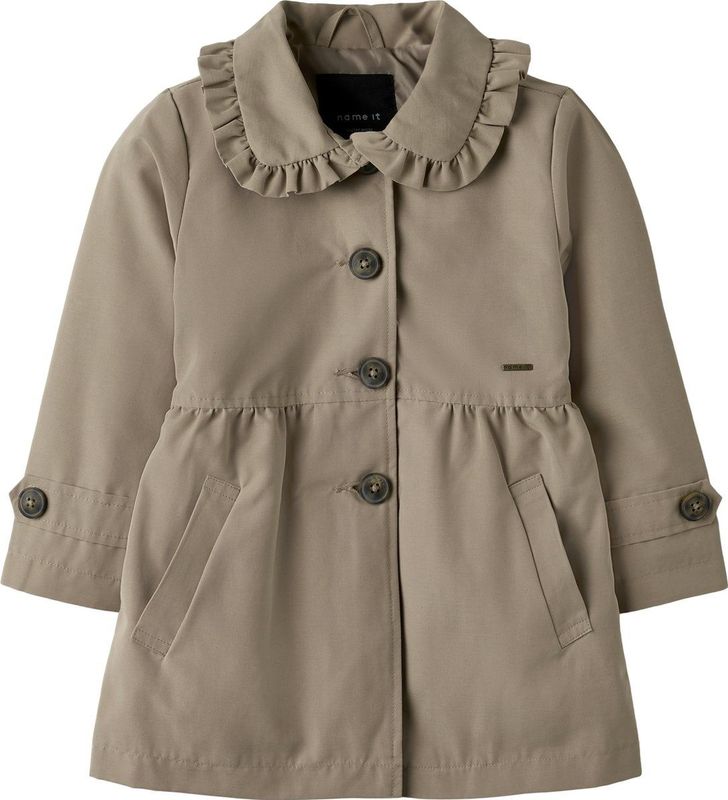 NAME IT Trenchcoat - Tussenseizoen - Knoopsluiting - Lange Mouwen