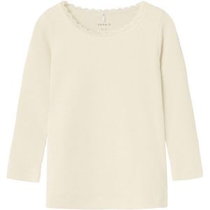 NAME IT MINI - NMFKAB - Longsleeve - Ronde Hals - Stretchkatoen - Ribgebreide Details