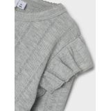 Needle Drop - T-shirt - Ronde Hals - Lange Mouwen - Ruches - Regular Fit