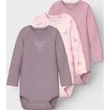Name it - Nbfbody 3P Ls Bow Noos - Bodystockings - Barely Pink