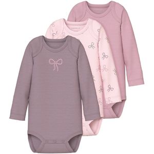 Body - Gestreept - Ribtricot - 3-Pack