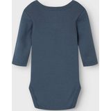 3-pack Romper - Verticaal Gestreept - Ribgebreide Stof - Lange Mouwen