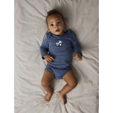 3-pack Romper - Verticaal Gestreept - Ribgebreide Stof - Lange Mouwen