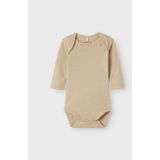 Romper - 3-pack - Zacht - Ribgebreide Stof - Lange Mouwen - Drukknoopsluiting