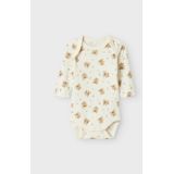 Romper - 3-pack - Zacht - Ribgebreide Stof - Lange Mouwen - Drukknoopsluiting