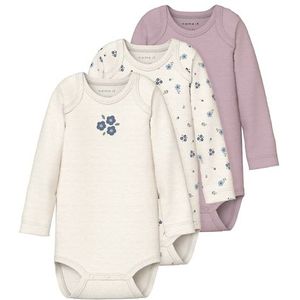 Name it - Jet Stream - Rompertjes - Flower - 3 Stuks