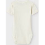 Romper - 3-pack - Zacht - Ribgebreide Stof - Korte Mouwen - Drukknoopsluiting