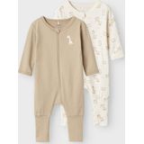 Pyjama - Lange Mouwen - Blauw - Biologisch Katoen