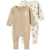 Pyjama - Lange Mouwen - Blauw - 51% Biologisch Katoen, 49% Katoen