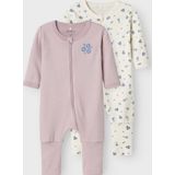 Name It - Flower - Pyjama - Lange Mouwen - Biologisch Katoen