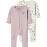 Name It - Flower - Pyjama - Lange Mouwen - Biologisch Katoen