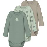 Name It - NbmBody - Romper L/S - 3-pack - Sea Schuim Eleph