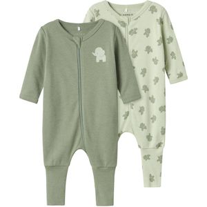 Name It - Elephant Pyjama - Blauw - 51% Organisch Katoen