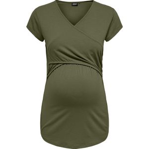Only - Olmlisa s s Maternity Wrap Top - Dames - t-Shirts
