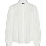 VERO MODA - VMKAVA - Blouse - Wit - Lange Mouw - Normale Pasvorm