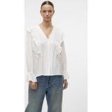 Vmkausa - Blouse - V-Hals - Lange Mouwen - Regular Fit