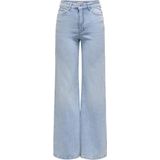 Jeans - Light Blue Denim - Hoog Taillehoogte - Wijd Pasvorm