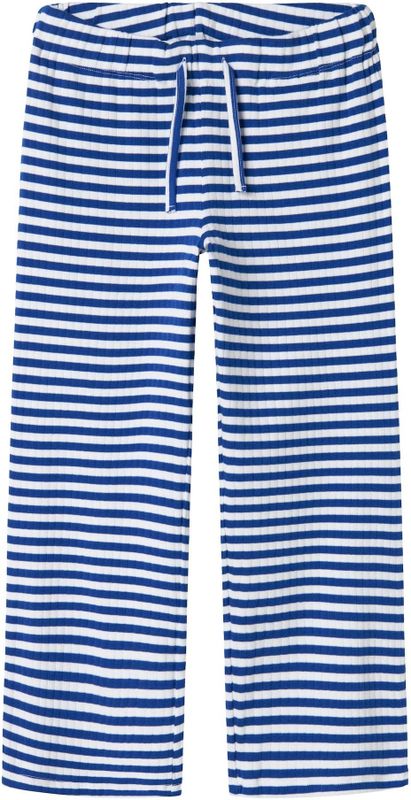 Jersey - Broek - Blauw - Katoen - Verstelbare Taille